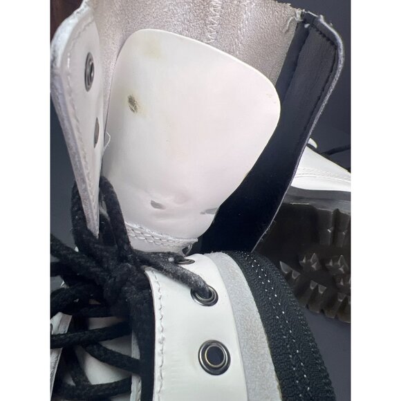 Dr. Martens Jadon White Woman Platform Leather Boots Size EU 37 US 5 US Smooth L - Picture 11 of 13